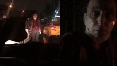 Taksi şoförü trafikte dehşet saçtı