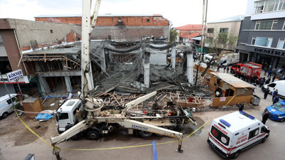 Ankara'da inşaatta göçük: 3 yaralı