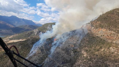 Anamur'da orman yangını (19 Ekim 2021)