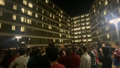 İstanbul'da KYK yurdunda öğrenci protestosu