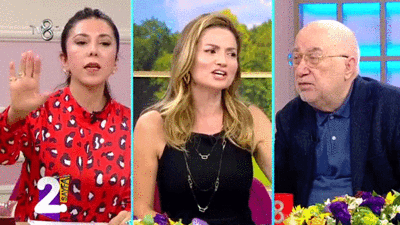 Erkan Özerman ile sunucular canlı yayında birbirine girdi. Susturun şunları yoksa karakolda bitecek