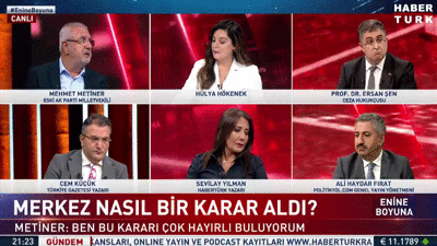 Mehmet Metiner'in dolar yorumuna Ersan Şen inanamadı. Canlı yayında Cem Küçük bile gülmemek için kendini zor tuttu