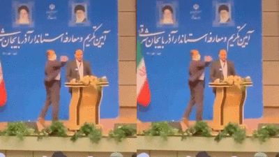 Kürsüde konuşan Tebriz Valisi'ne tokat. Sebebi Türkçe konuşmaması mı