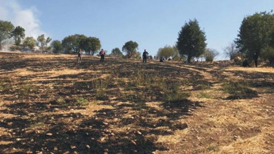 Tarlada yaktığı ateş canını aldı