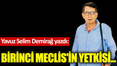 Birinci Meclis'in yetkisi...