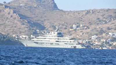 Jeff Bezos'un lüks yatı Yalıkavak'a demir attı