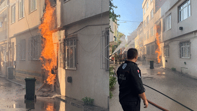 Doğal gaz tesisatında yangın