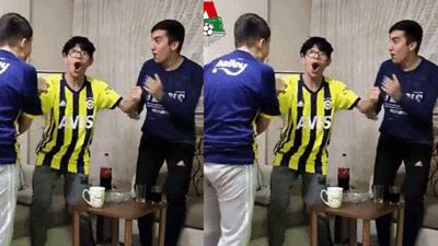 Galatasaray'ın golüne sevinen Fenerli çocuklar tıklanma rekoru kırdı