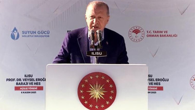Cumhurbaşkanı Erdoğan Ilısu Barajı açılış töreninde konuştu