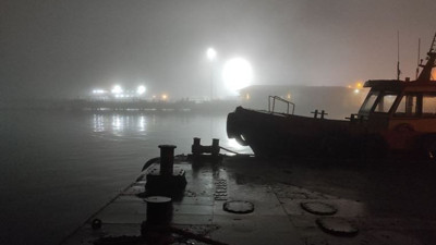 Çanakkale Boğazı'nda gemi geçişlerine sis engeli