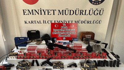 Kartal'da yasa dışı silah ticareti operasyonu
