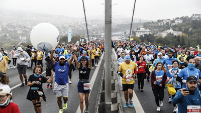 43. İstanbul Maratonu'nda halk koşusu yapıldı