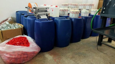 Sahte alkol imalathanesine baskın