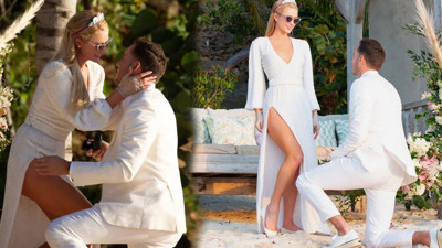 Paris Hilton ve nişanlısı evlendi