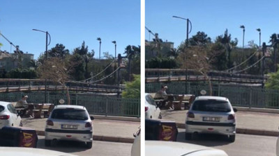 3 ay önce yapılan köprü rüzgarda yılan gibi kıvrıldı