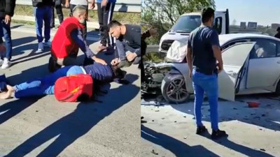 Otomobil ile minibüs çarpıştı: 6 yaralı