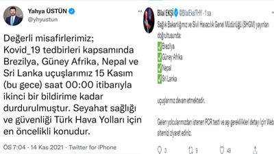 THY ile uçmak isteyenler kime inanacağını şaşırdı. Genel Müdür başka, Basın Müşaviri başka konuştu