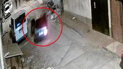 Aracı bekçilerin üzerine böyle sürdü