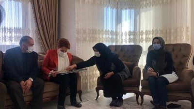 Meral Akşener'den Başak Cengiz'in ailesine taziye ziyareti