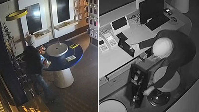 70 saniyede 200 bin TL değerinde eşya çaldılar