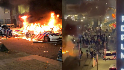 Avrupa'nın merkezinde iç savaşı andıran görüntüler. Acil durum ilan edildi