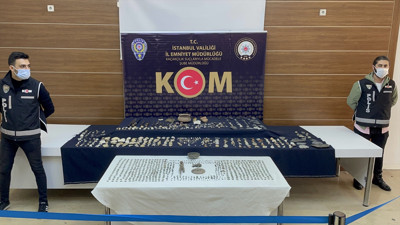 İstanbul'da binlerce parça tarihi eser ele geçirildi