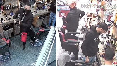 Saçını tarama bahanesiyle girdiği kuaförden tıraş makinesini çaldı