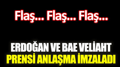 Erdoğan'ın BAE Veliaht Prensi ile görüşmesi sona erdi. İki ülke arasında yatırım anlaşmaları imzalandı
