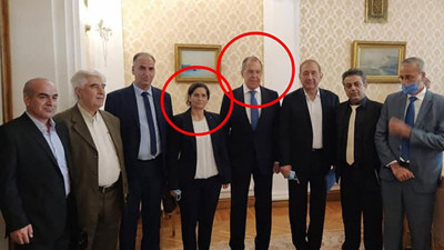 Rusya PKK - YPG'li alçakları Moskova'da ağırladı! Lavrov terörist heyeti makamında kabul etti