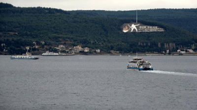 Çanakkale'de feribot seferlerine fırtına iptali