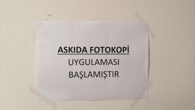 Öğrenciler için 'askıda fotokopi' uygulaması başlatıldı