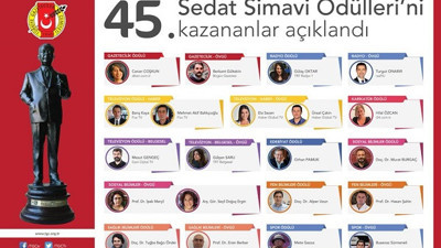 TGC, 45. Sedat Simavi Ödüllerini açıklandı