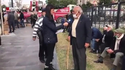 Emekli amcanın sözleri yürekleri burktu: Sakat ayağımla ekmek kuyruğuna giriyorum