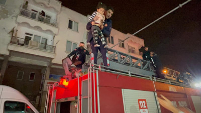 Antalya'daki yangında 6 çocuğu itfaiye ekipleri kurtardı