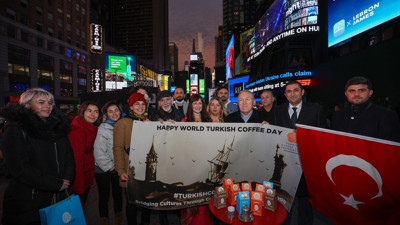 New York'un Times Meydanı'nda Türk Kahvesi günü kutlandı