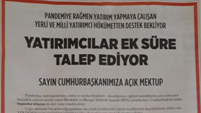 Dolar ve Euro yükselince yerli ve milli yatırımcılar Erdoğan'a mektup yazdı! Sabah Gazetesi tam sayfa yayınladı