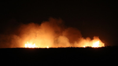 Sultan Sazlığı Milli Parkı'nda yangın çıktı (08 Aralık 2021)