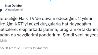 KRT'den ayrılan isim Halktv'ye geçti