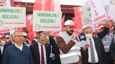Tekgıda-İş'ten Doğanay'a protesto: İşvereni uyarıyoruz