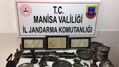Manisa’da tarihi eser operasyonu