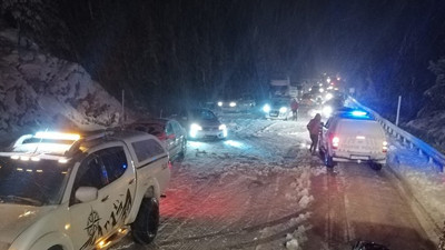 Antalya'da kar yağışı