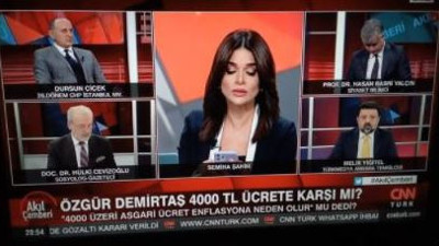 CNN Türk canlı yayınında konuşacak şey bulamayınca konuyu Özgür Demirtaş'a bağladılar