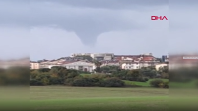 Antalya'da dev hortum. Görenler gözlerine inanamadı
