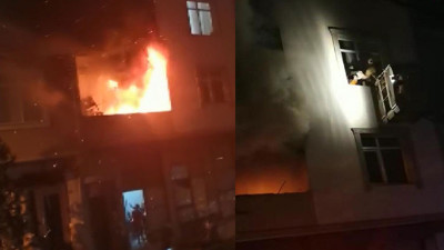 Yangında can pazarı! Son anda kurtarıldılar