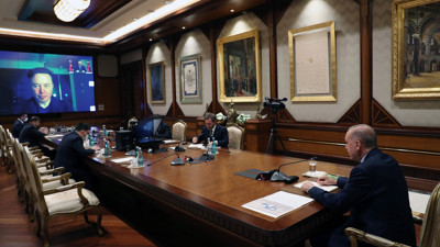 Erdoğan'dan tek kişilik miting! Erdoğan konuştu, Elon Musk dinledi