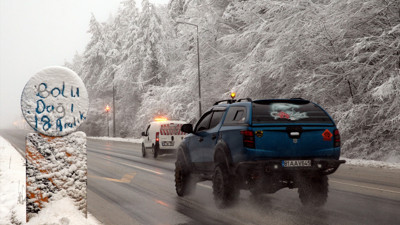 Bolu Dağı’nda yoğun kar yağışı (18 Aralık 2021)