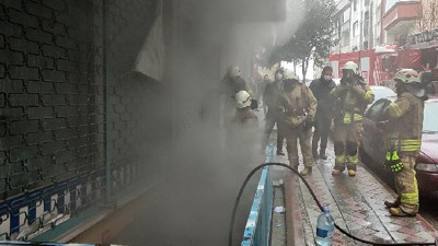 Sultangazi'de tekstil atölyesinde yangın