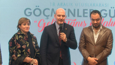 Bakan Soylu Göçmenler Günü etkinliğine katıldı