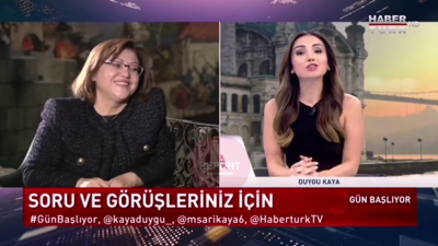 Programı bir de Sizi seviyoruz diyerek bitirdi. Gözünün önünde kameraman tokatlandı. Konuşmasını sürdürdü. AKP'li Fatma Şahin