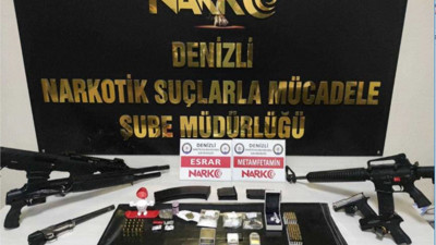 Denizli'de kilolarca metamfetamin ele geçirildi